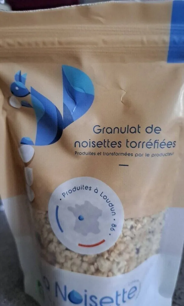 Granulat de noisettes torréfiées