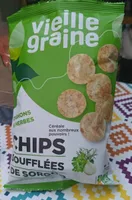 Chips soufflées de sorgho