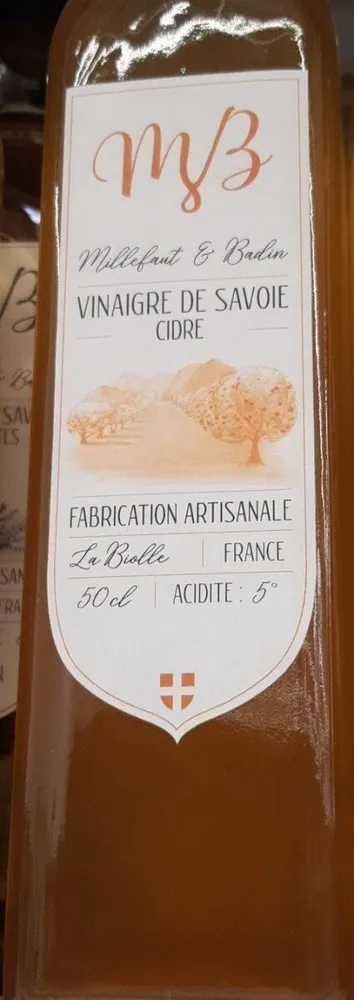Vinaigre de savoie cidre