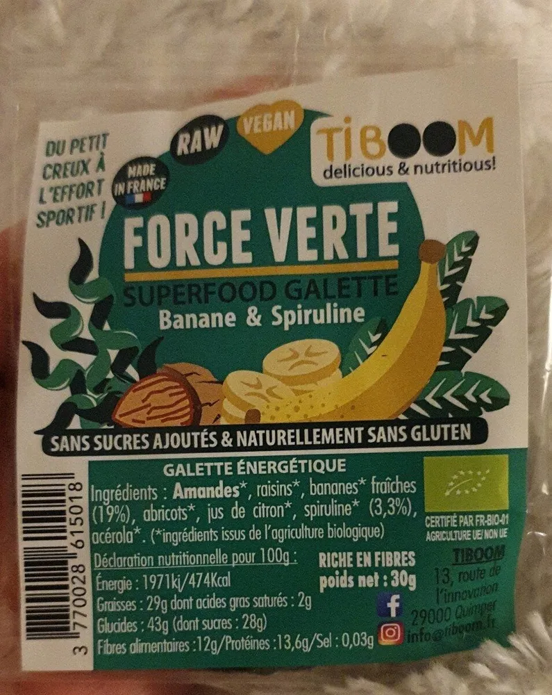 Galette Banane & Spiruline