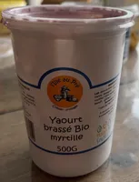 Yaourt Brassé bio Myrtille - L'Ille Au Pré