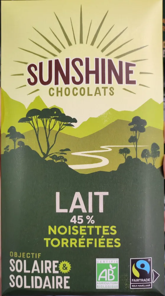 Lait noisette torrefiees