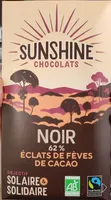 Chocolat Noir 62% Éclats de fèves de Cacao