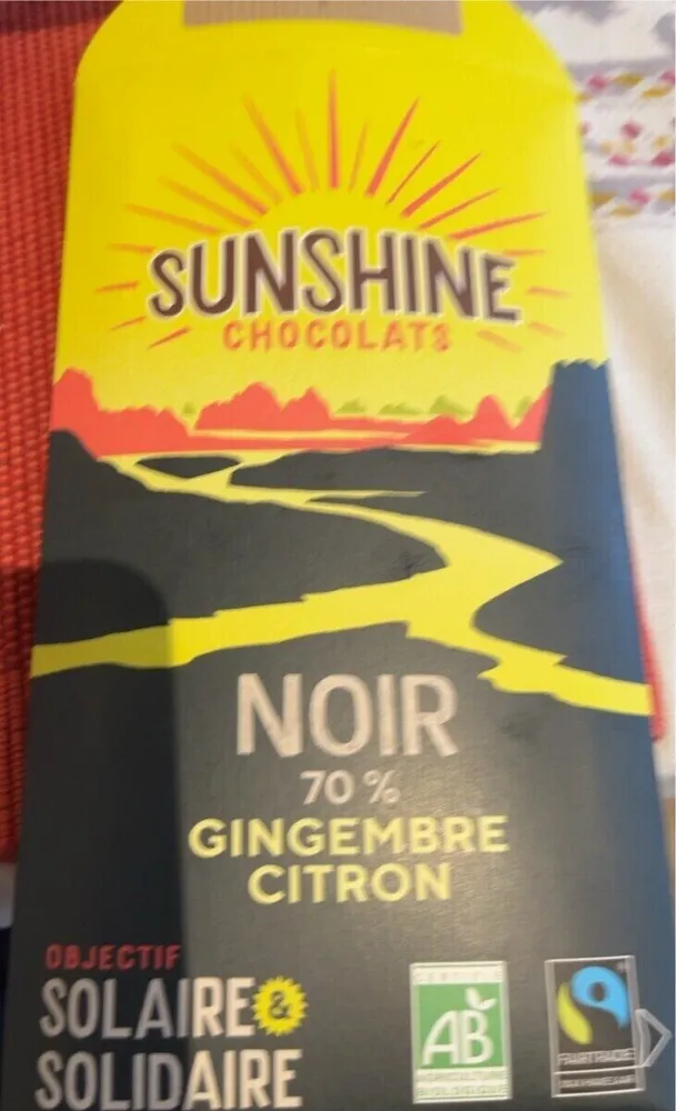 NOIR 70 % GINGEMBRE CITRON