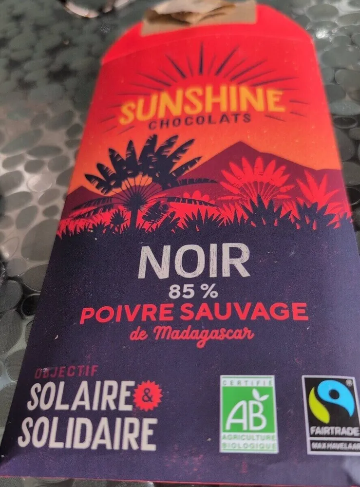 NOIR 85% POIVRE SAUVAGE de Madagascar
