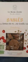 sablés cramberry bio