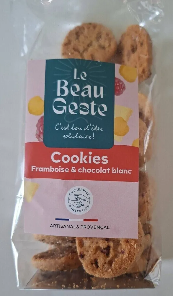 Cookies à la framboise et chocolat blanc