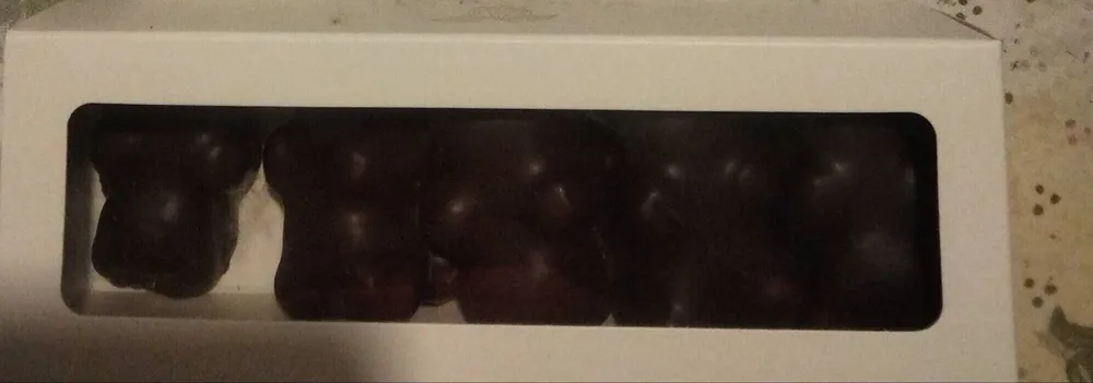 Nounours en guimauve chocolat noir