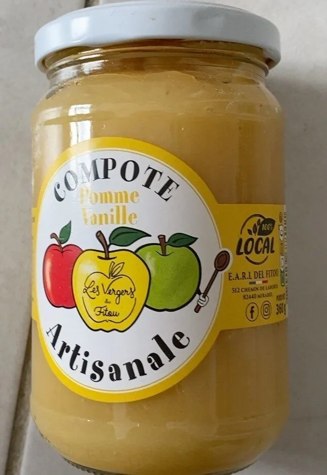 Compote Artisanale Pomme Vanille
