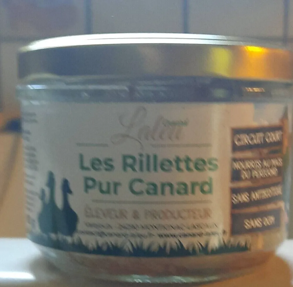 Rillettes pur canard