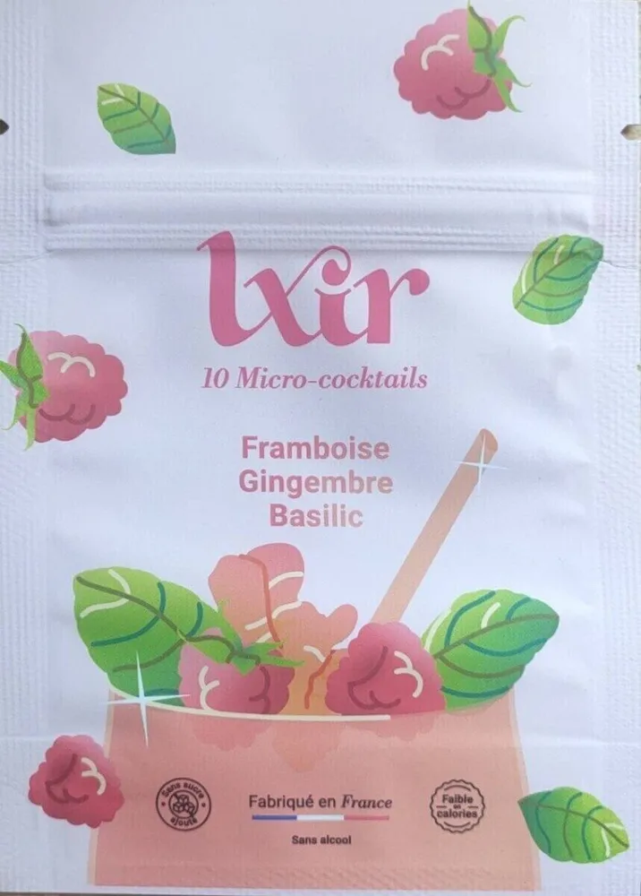 LXIR Micro-cocktails Framboise Gingembre Basilic