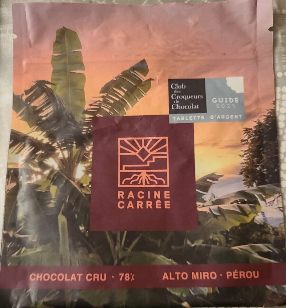 CHOCOLAT CRU · 78% · ALTO MIRO · PÉROU