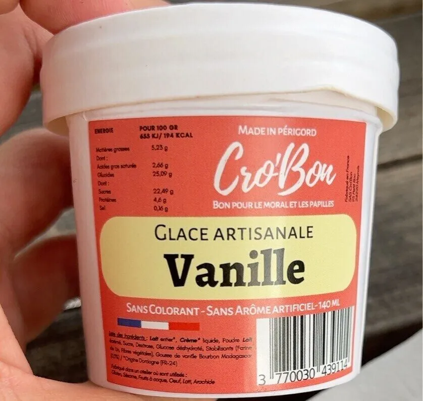 Glace artisanale Vanille