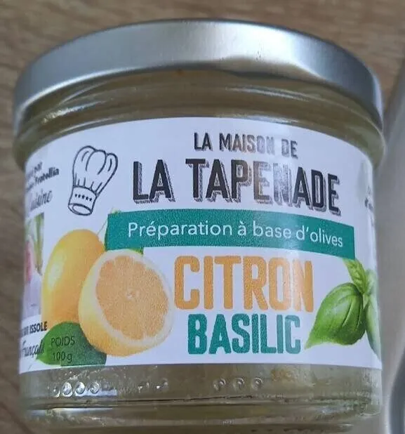 Tapenade citron basilic