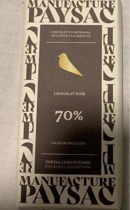 Chocolat noir 70%