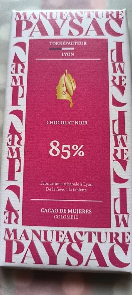 CHOCOLAT NOIR 85% CACAO DE MUJERES