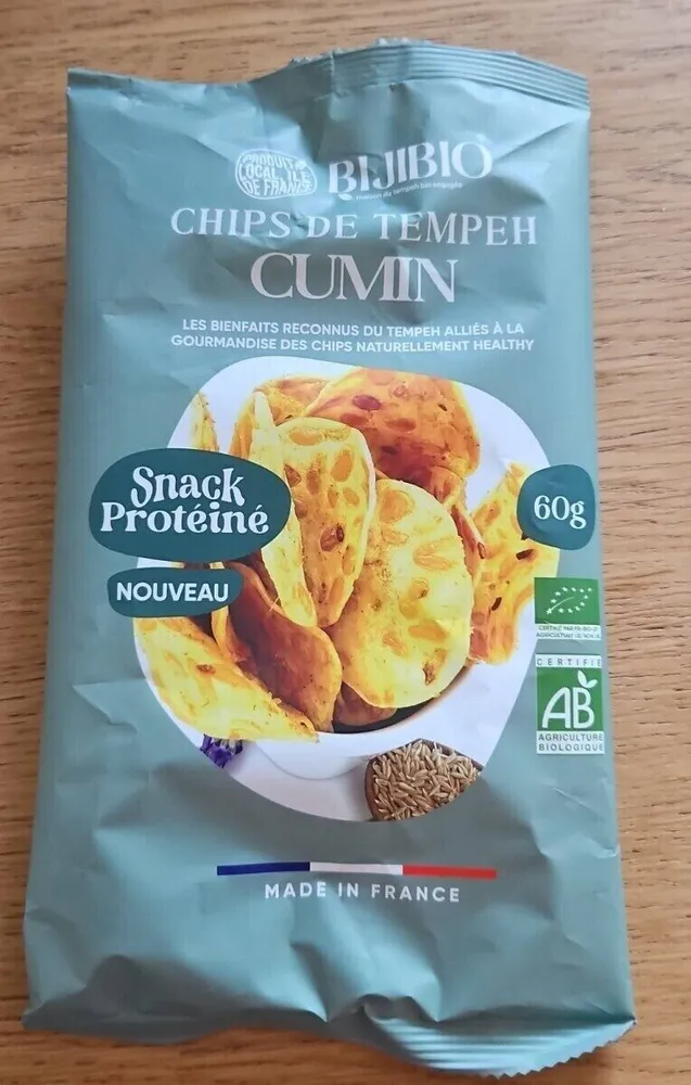 Chips de tempeh au cumin