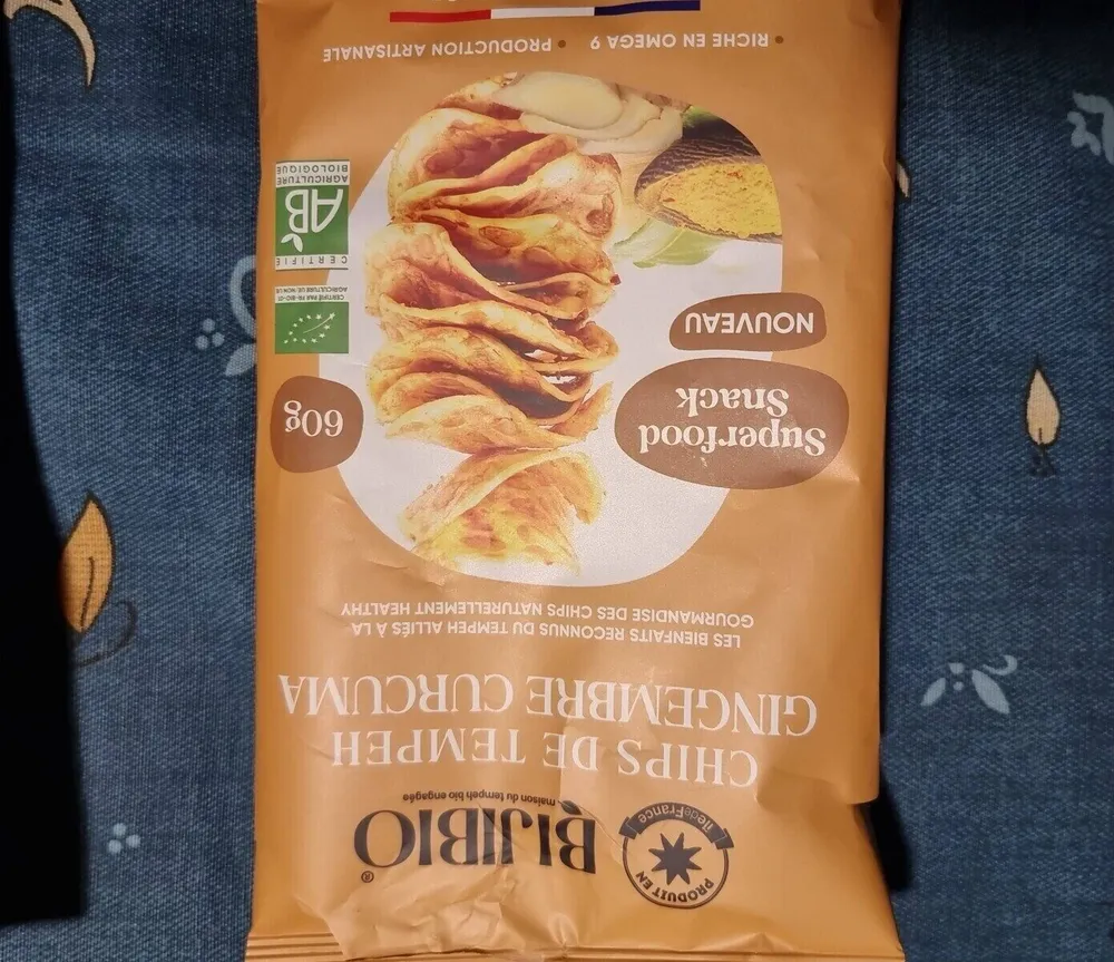 Chips de Tempeh gingembre curcuma