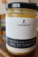 Préparation à tartiner miel et noisettes