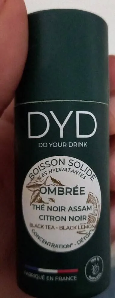 Boisson solide ombrée