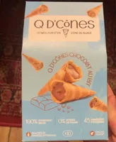 Q d’cones chocolat au lait