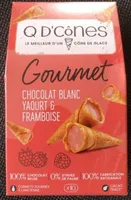 Gourmet chocolat blanc yaourt et framboise