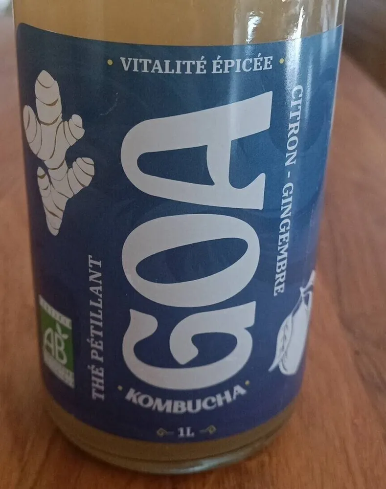 Kombucha Goa Gingembre citron