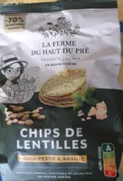 CHIPS DE LENTILLES SAVEUR PESTO & BASILIC