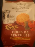 Chips de lentilles saveur tomates et herbes