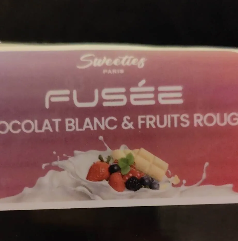 Fusée chocolat Blanc fruits rouges