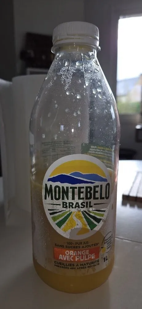 Jus d'orange avec pulpe