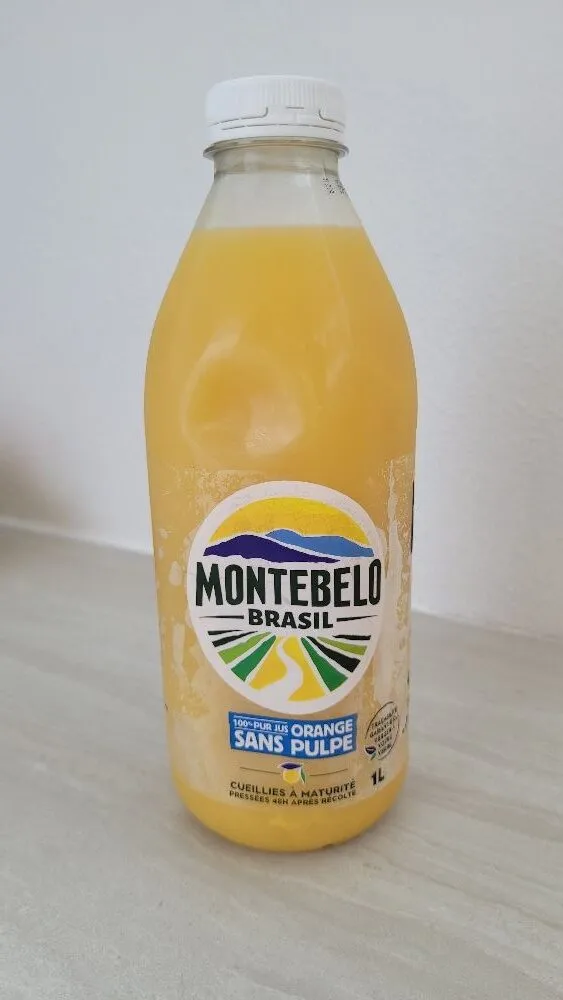 Jus d'orange sans pulpe