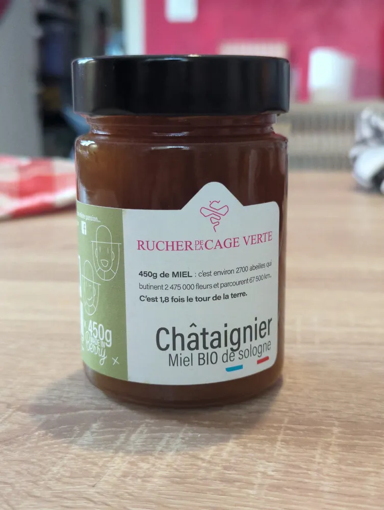 Miel de châtaignier bio de Sologne