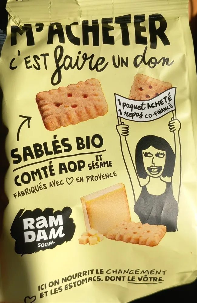 Sablés bio comté et sésame