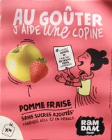 Gourdes compote Pomme Fraise