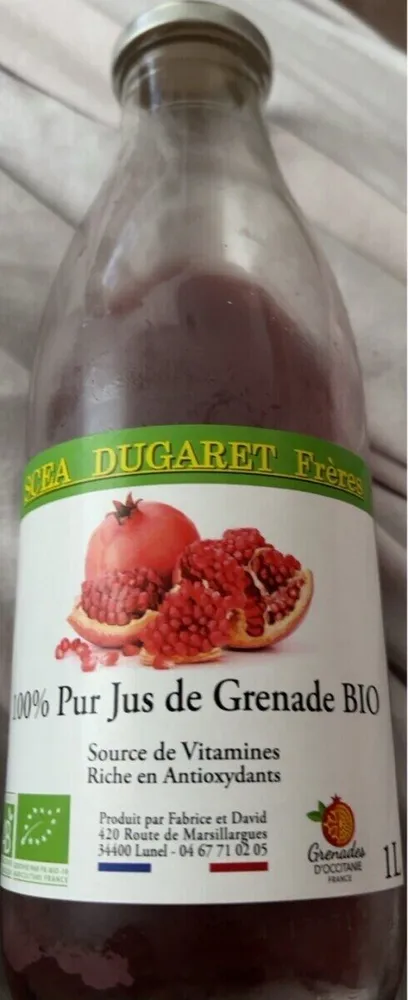 Jus de grenade bio