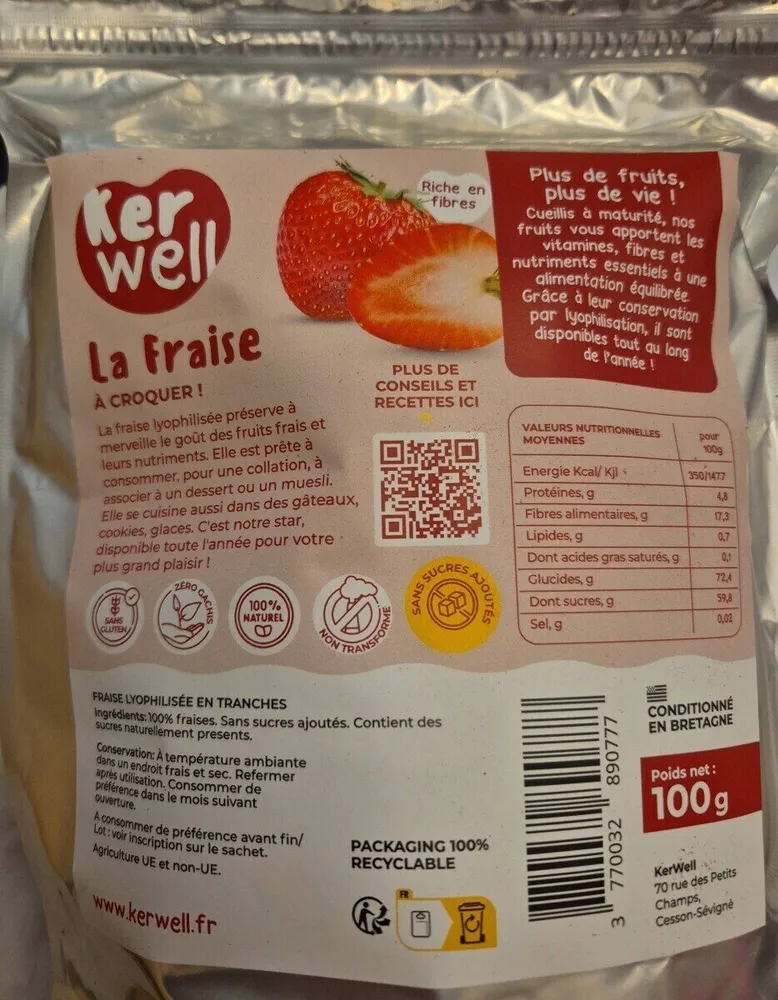 Kerwell fruits  lyophilisé
