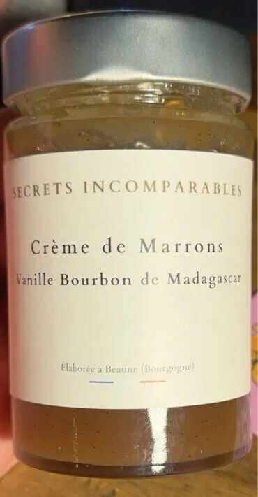 Crème de marrons vanille bourbon de Madagascar