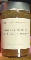 Crème de marrons vanille bourbon de Madagascar