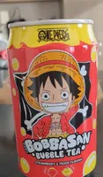Bobbasan bubble tea strawberry and peach flavor