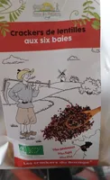 Crackers de lentilles aux six baîes