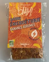 Barre énergétique bio - Bananes Agrumes