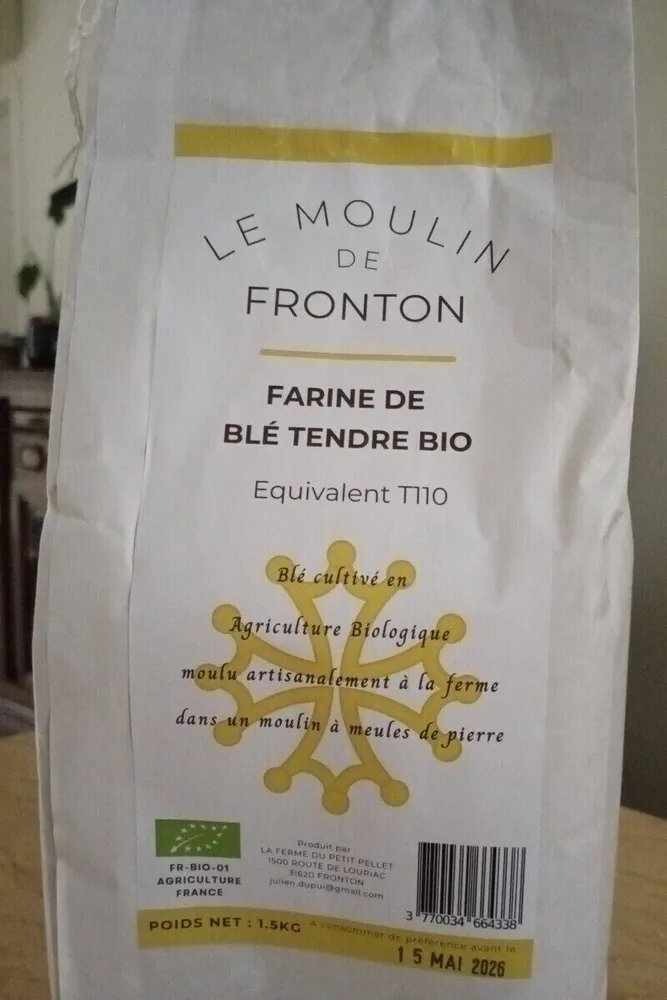 Farine de blé tendre bio
