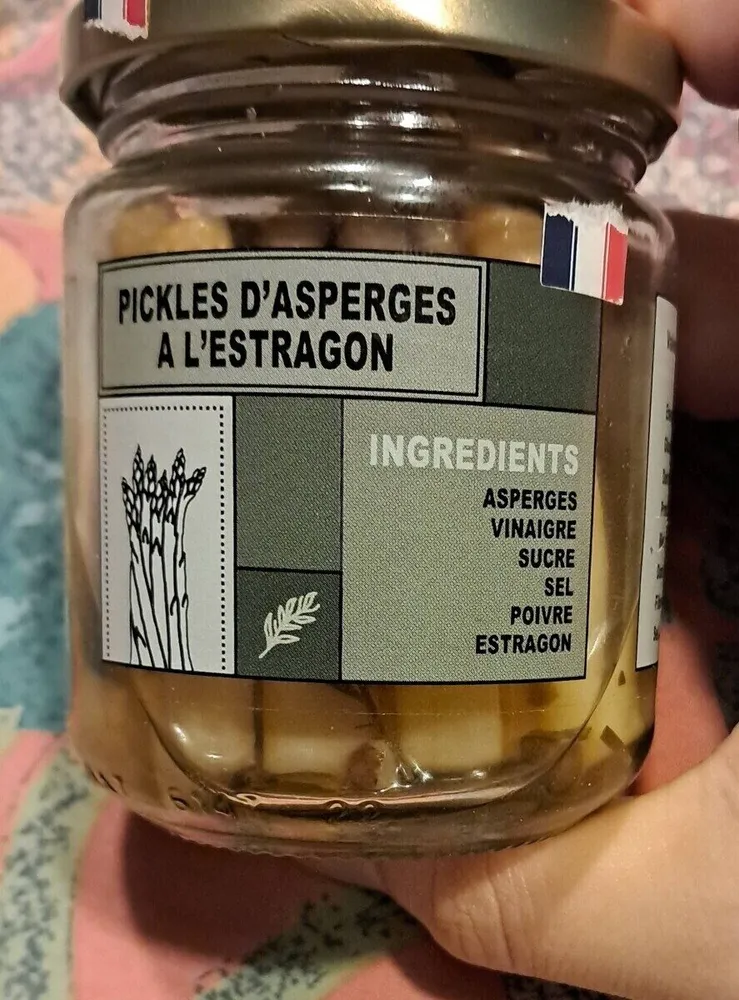Pickles d'asperges à l'estragon