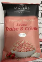Pop corn fraise creme