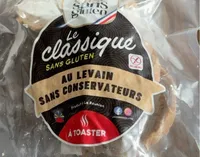 Le classique SANS GLUTEN AU LEVAIN SANS CONSERVATEURS À TOASTER