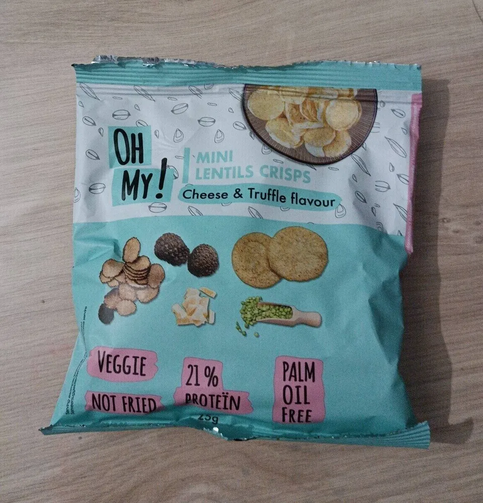 Mini lentils crisps cheese et truffle Flavour