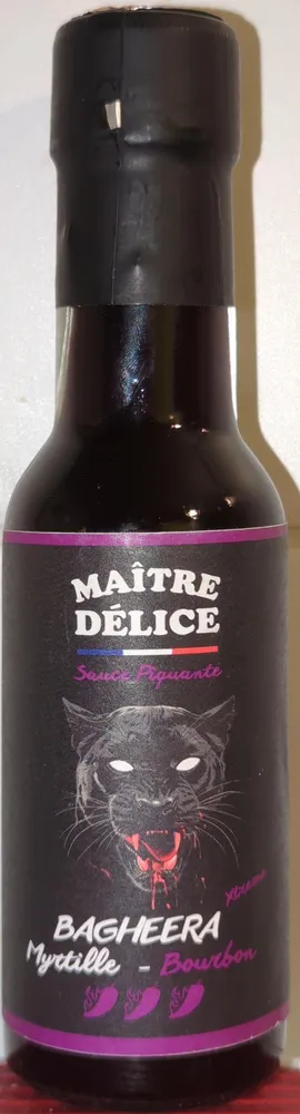 Sauce piquante Bagheera Xtreme Myrtille-Bourbon