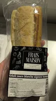 Sandwich kebab sauce blanche oignons tomates