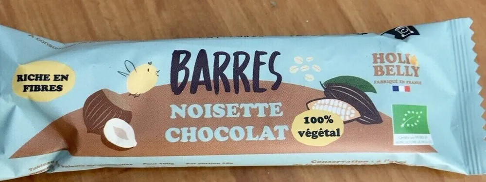 BARRES NOISETTE CHOCOLAT